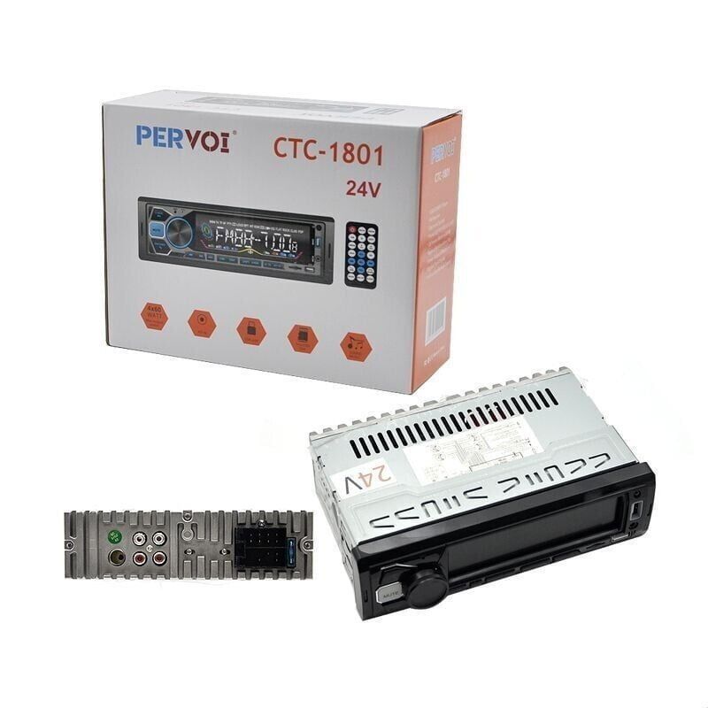 PerVoi MP3 player αυτοκινήτου 1DIN USB, microSD 24V CTC-1801- Car MP3 player PerVoi