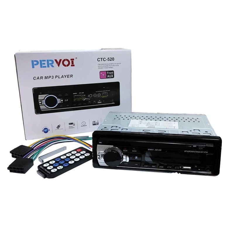 PerVoi MP3 player αυτοκινήτου USB, SD, FM, BT, Clock, Aux CTC-520 - Car MP3 player OEM