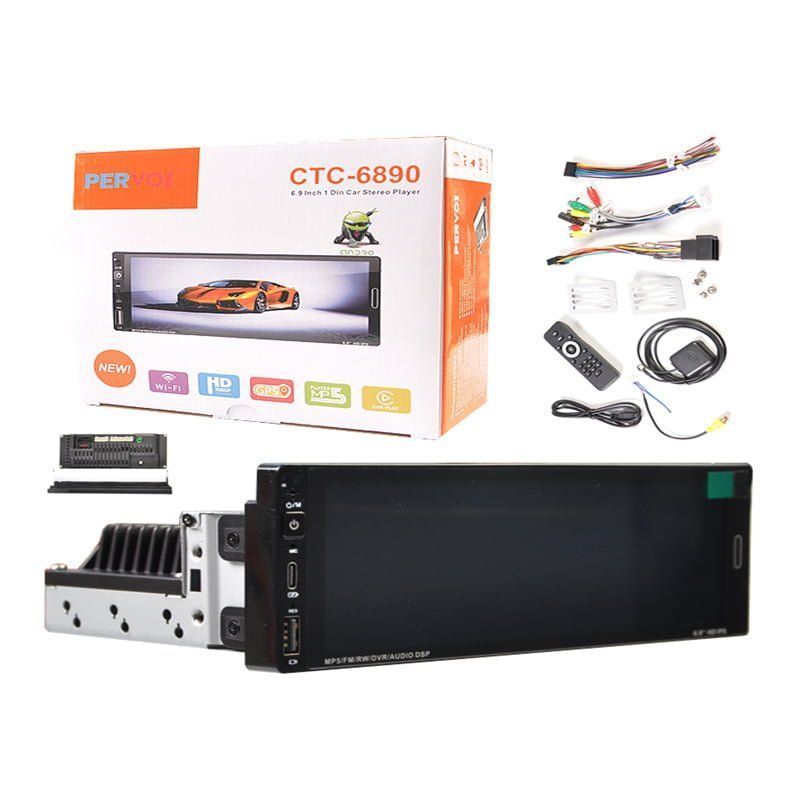 PerVoi οθόνη αυτοκινήτου 6.9" HD αφής 1DIN 2+32GB CTC-6890 - Car stereo player touch screen PerVoi
