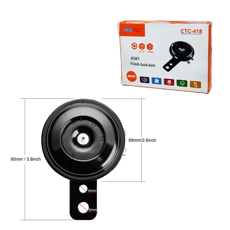 PerVoi CTC-418 Κόρνα Μοτοσυκλέτας/ Αυτοκινήτου 12V 2.5A 110dB - Horn Whistle Basin PerVoi