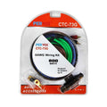 PERVOI Σετ Καλωδίων Ενισχυτή Αυτοκινήτου 800W CTC-73G - 8AWG Wiring Kit Car Cables PerVoi
