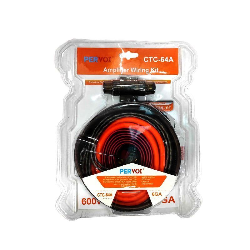 PerVoi Σετ Καλωδίων Ενισχυτή Αυτοκινήτου έως 600W CTC-64A - Amplifier Wiring Kit OEM