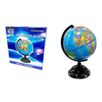 Mao Cai Υδρόγειος Σφαίρα 20cm - Advanced Globe - Ασημί - Μπρονζέ - Χρυσό Mao Cai