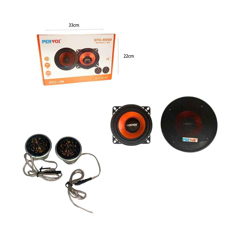 PerVoi Ηχείο αυτοκινήτου 4 ιντσών 2 δρόμων 450W 80W RMS CTC-4592 - Drive Midrange Car Speaker PerVoi