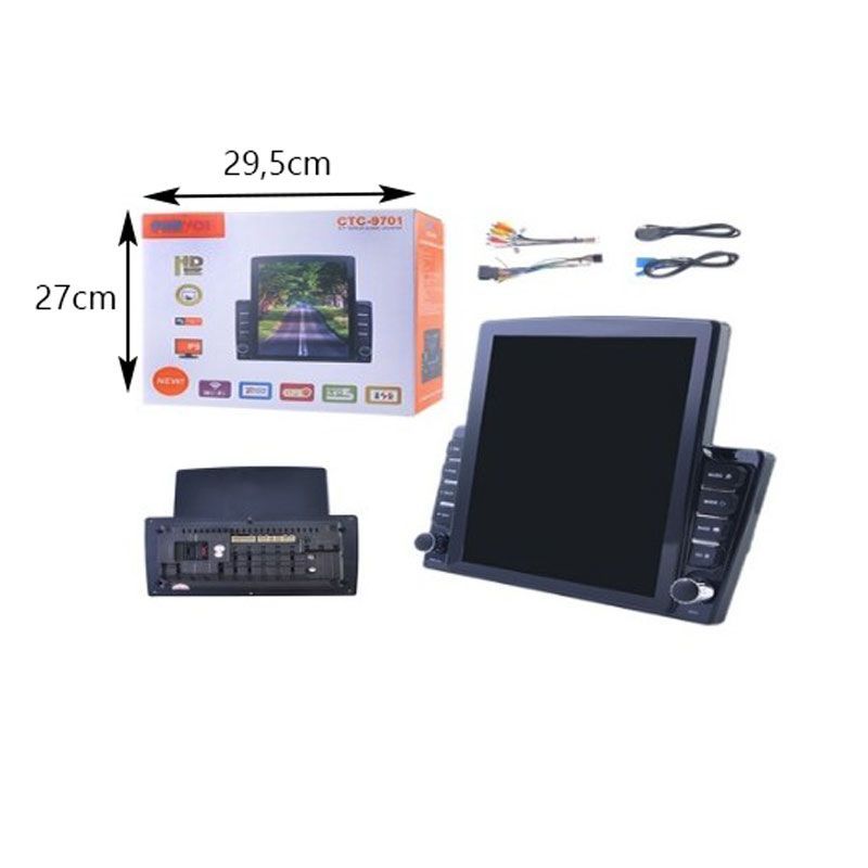 PerVoi Οθόνη Αυτοκινήτου 9.7’ HD με GPS, Bluetooth & USB CTC-9701 – Car Multimedia Screen PerVoi