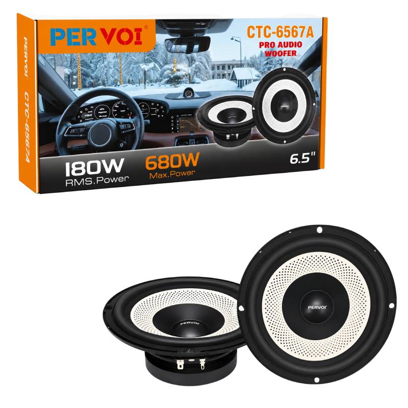 PerVoi Ηχεία Αυτοκινήτου 6.5" 680W Max / 180W RMS CTC-6567A - Car Audio Speakers