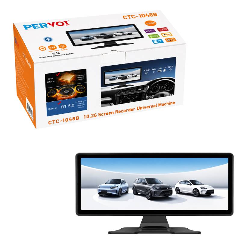PerVoi Οθόνη Αυτοκινήτου 10.26" με Bluetooth, CarPlay & Android Auto CTC-1048B - Car Display with Bluetooth, CarPlay & Android Auto PerVoi