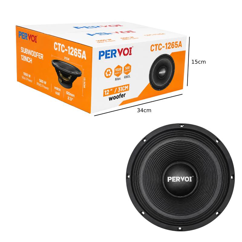 PerVoi Υπογούφερ Αυτοκινήτου 12" CTC-1265A - Car Subwoofer OEM