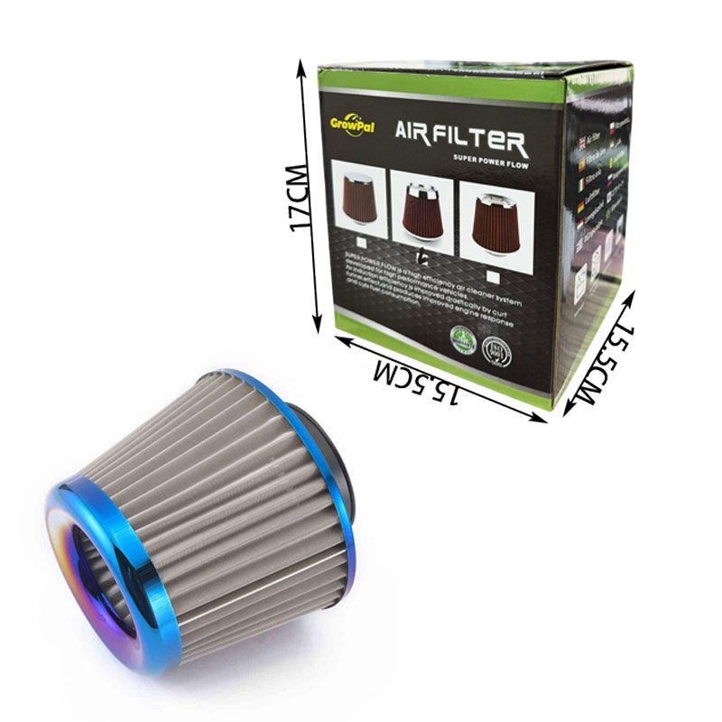 Φιλτροχοάνη Αυτοκινήτου - Φίλτρο αέρα Φ7.5cm - Air filter super power flow - Γκρι - Κόκκινο - Μπλε OEM