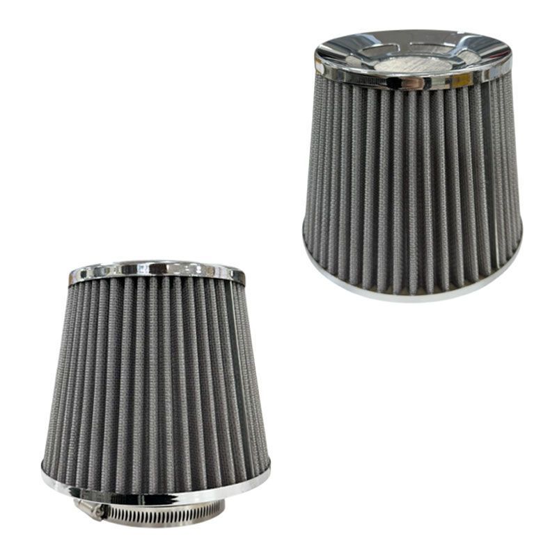 Φιλτροχοάνη Αυτοκινήτου - Φίλτρο αέρα Φ7.5cm - Air filter super power flow - Γκρι OEM