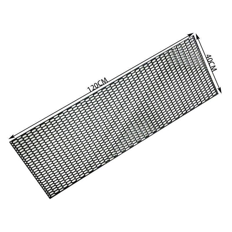 GrowPal Πλαστική Σίτα Προφυλακτήρα 120x40cm- Plasticcar bumper grill - Ασημί - Μαύρο - Μπλε GrowPal