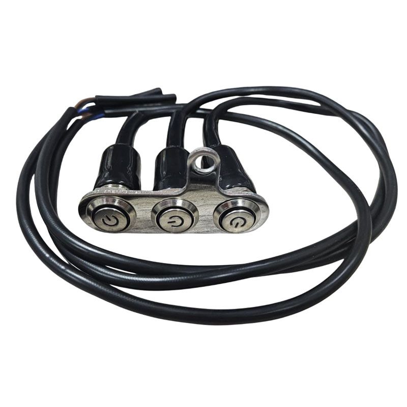Τριπλό Κουμπί Αφής με Καλώδιο για LED Φωτισμό - Triple Touch Switch with Cable OEM