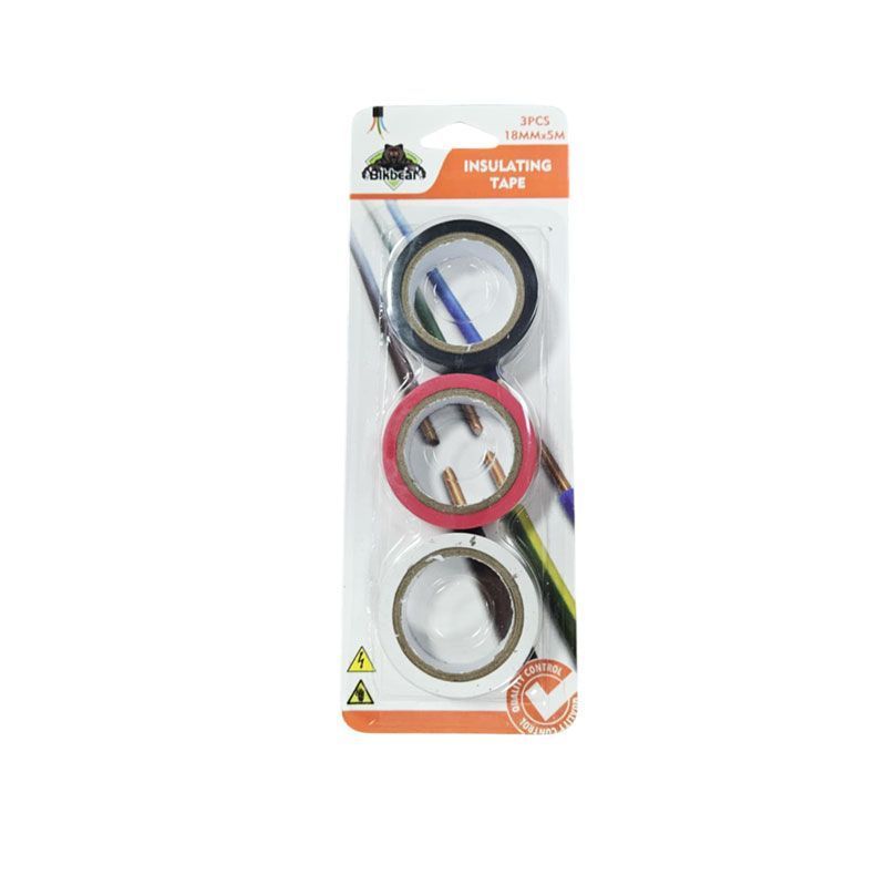 Bikbear Σετ Μονωτικές Ταινίες 3 Τεμαχίων 18mm x 5m - Insulating Tape Set Bikbear