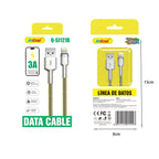 Andowl Καλώδιο δεδομένων USB σε Lightning– 3A Q-SJ121B - Data Cable ANDOWL
