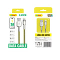 Andowl Καλώδιο δεδομένων USB σε Lightning– 3A Q-SJ121B - Data Cable ANDOWL