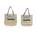 Ψάθινη Τσάντα Θαλάσσης Greece Sun & Sea - Straw Beach Bag Greece Sun & Sea OEM