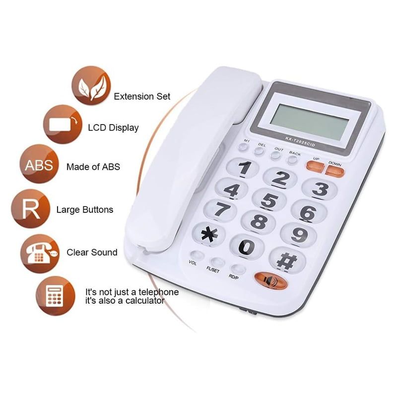 NINC KX-T2025CID Ενσύρματο Σταθερό Τηλέφωνο Γραφείου για Ηλικιωμένους – NINC KX-T2025CID Telefone NINC