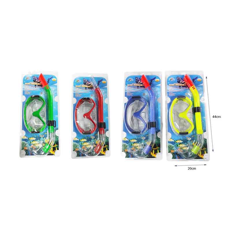 Sainteve Σετ μάσκα θαλάσσης με αναπνευστήρα - Swimming mask & snorkel - Κίτρινο - Κόκκινο - Μπλε - Πράσινο OEM