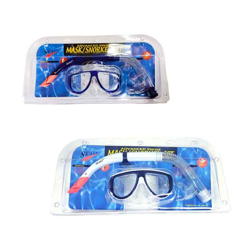 Sainteve Σετ μάσκα θαλάσσης με αναπνευστήρα - Swimming mask & snorkel - Λευκό - Μπλε OEM