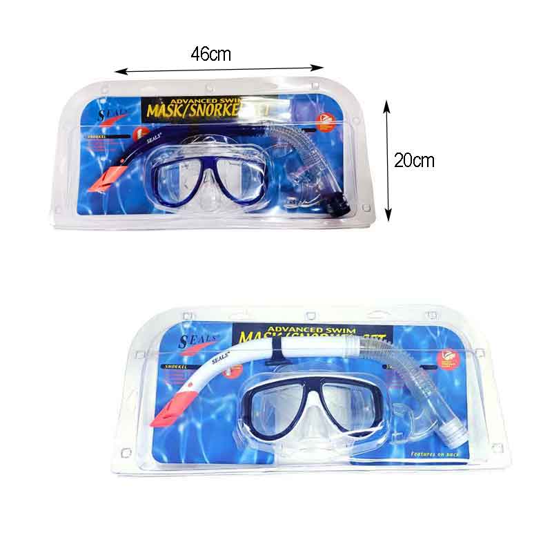 Sainteve Σετ μάσκα θαλάσσης με αναπνευστήρα - Swimming mask & snorkel - Λευκό - Μπλε OEM
