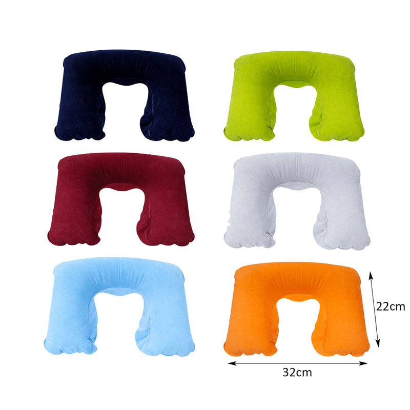 Φουσκωτό Μαξιλάρι Λαιμού Ταξιδιού 32x22cm - Inflatable Travel Neck Pillow OEM
