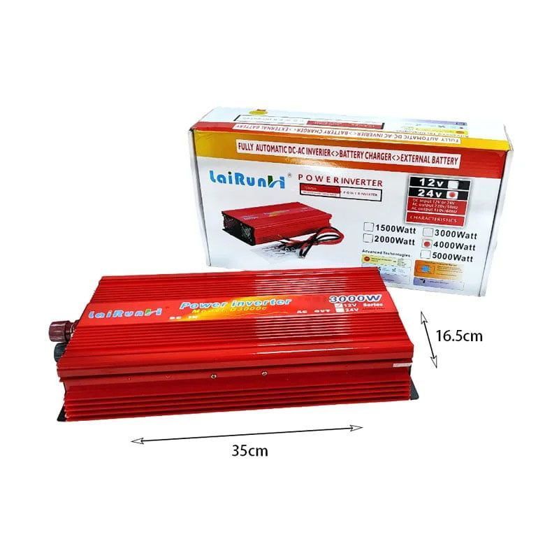 LaiRunH Inverter Αυτοκινήτου 4000W 24V – Power Inverter OEM