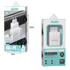 TREQA 20W γρήγορος φορτιστής κινητού Type-C USB+PD CH-643 – Fast charger Treqa