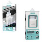 TREQA 20W γρήγορος φορτιστής κινητού Type-C USB+PD CH-643 – Fast charger Treqa