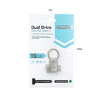 Treqa USB Flash Drive Διπλής Σύνδεσης Type-C 16GB - Dual Drive USB Type-C Flash Drive 16GB OEM
