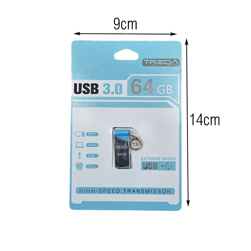 Treqa Στικάκι USB 64GB 3.0 - USB 3.0 Flash Drive Treqa