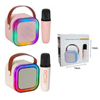 Φορητό Ηχείο με Μικρόφωνο για Καραόκε - Colorful Karaoke Music Speaker Sound System - Γαλάζιο - Λευκό - Μπεζ - Ροζ OEM