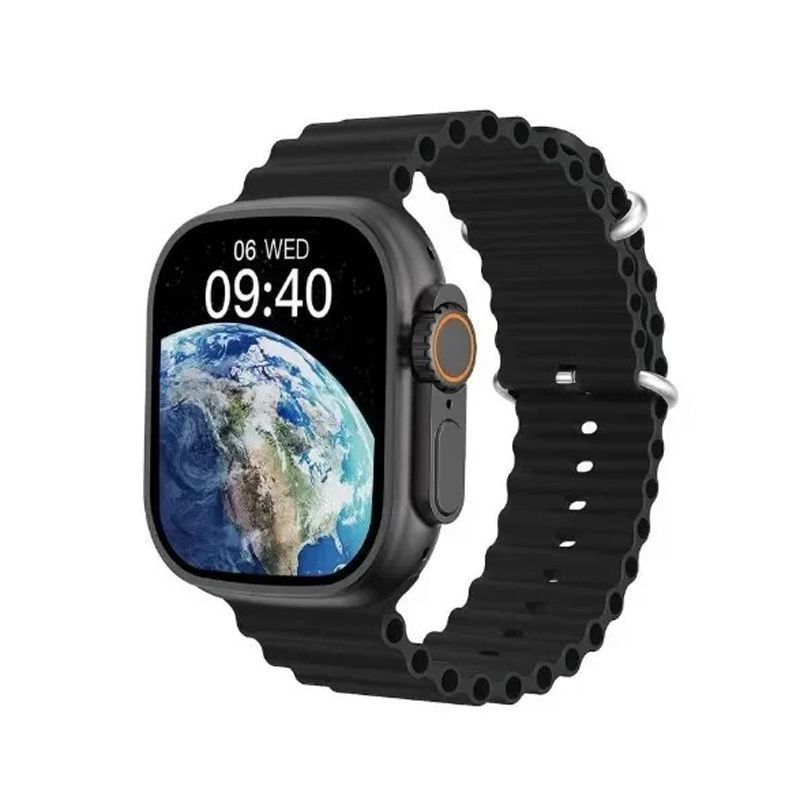 Ultra 9 Max Smartwatch με Παλμογράφο - Μαύρο - Πορτοκαλί Ultra