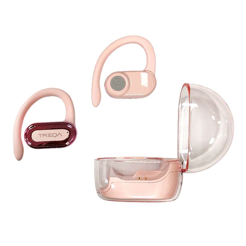 Treqa In-ear Bluetooth Handsfree Ασύρματα Ακουστικά BT-54 - Wireless Sport Stereo Headset - Μπεζ Treqa