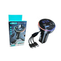 Treqa Πομπός αυτοκινήτου φορτιστής MP3 Player MP-3-7 RGB 3.1A – Car MP3 Treqa