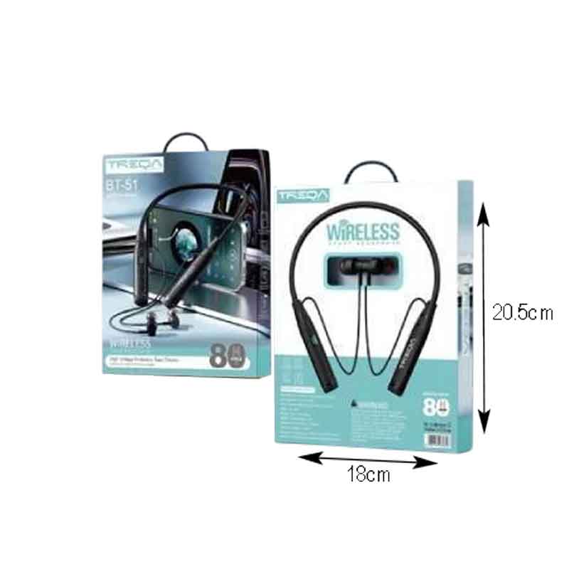 Treqa Ασύρματα Ακουστικά In-ear Bluetooth Handsfree BT-51 - Wireless Earphone Treqa