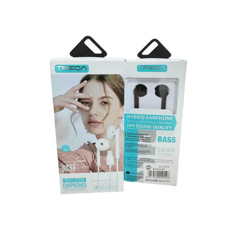 Treqa Ενσύρματα Ακουστικά Lightning EP-776 - Bass Earphones Treqa