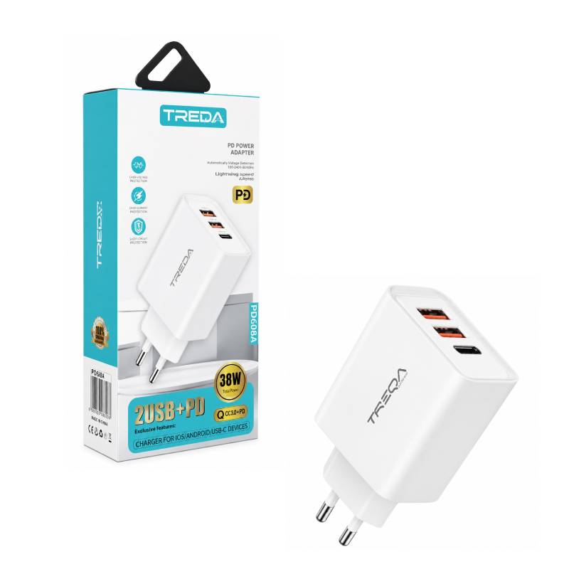 Treqa Φορτιστής Τοίχου 38W CH-656 - Charger OEM