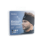 Αθλητική Κορδέλα Κεφαλής Bluetooth με Ακουστικά MiniBand - MiniBand Bluetooth Headset Sweatband - Ασημί - Μαύρο - Μπλε OEM