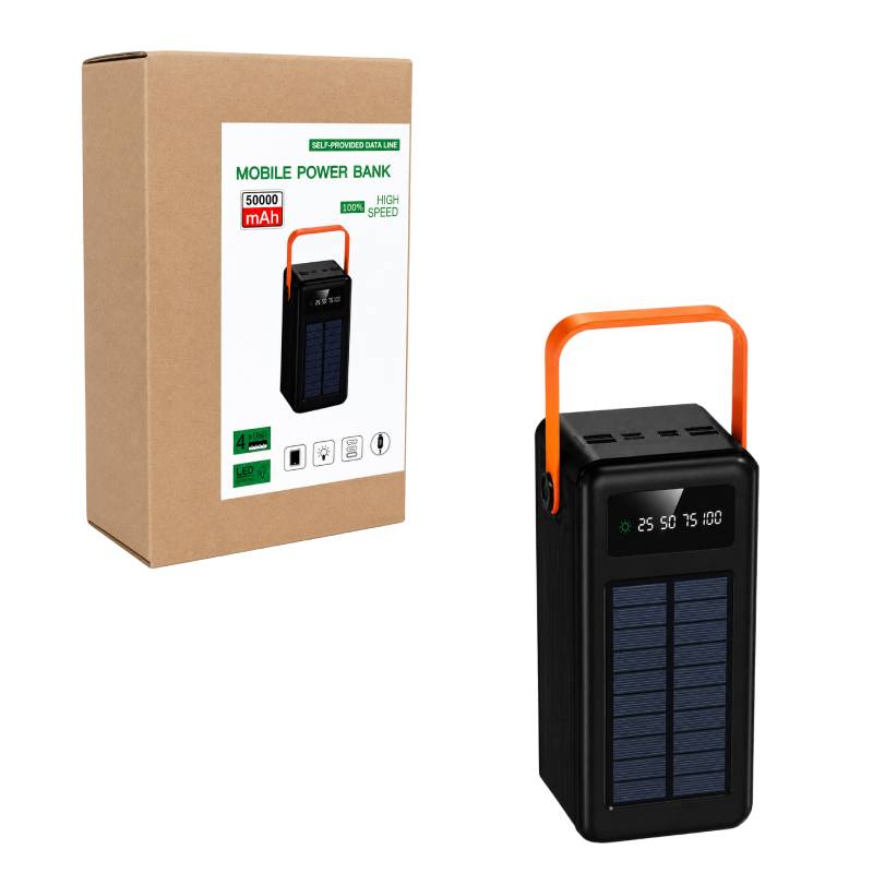 Power Bank Ηλιακής Φόρτισης 50000mAh - Solar Power Bank OEM