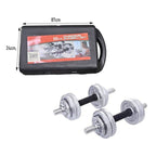 York Fitness Αλτήρες Σετ 50kg σε Βαλιτσάκι - Chrome Dumbell Set 50kg OEM