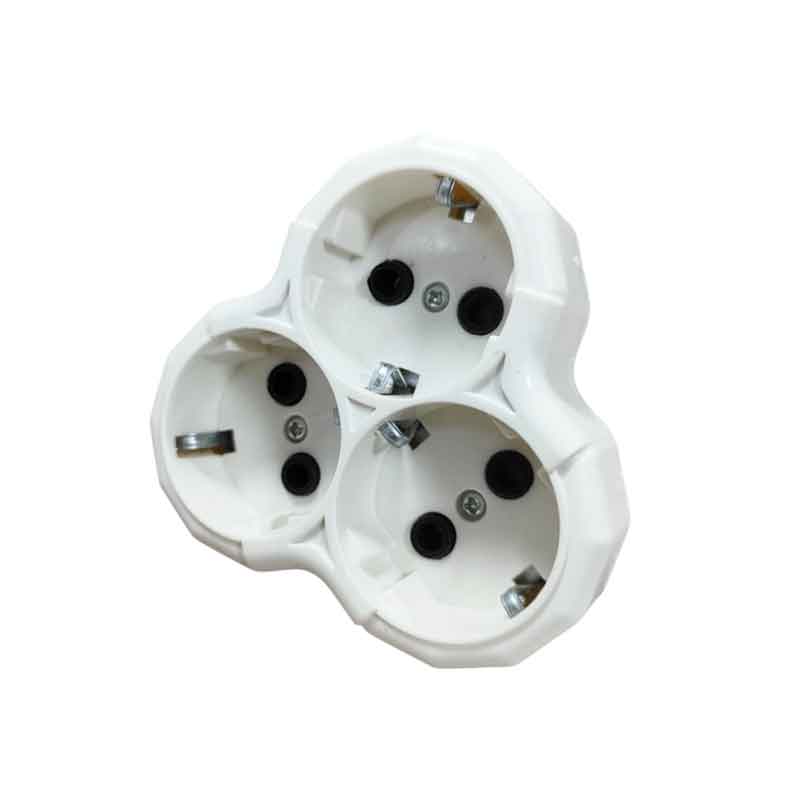 Πολύπριζο αντάπτορας ταφ 3 θέσεων 16Α/250V - Multi-socket adapter taf OEM