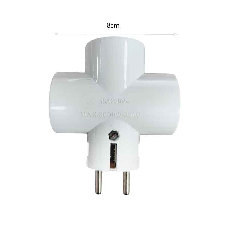 Πολύπριζο αντάπτορας ταφ 3 θέσεων 16Α/250V - Multi-socket adapter taf OEM