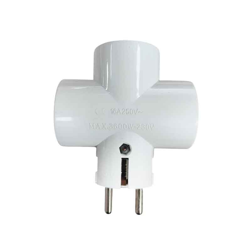 Πολύπριζο αντάπτορας ταφ 3 θέσεων 16Α/250V - Multi-socket adapter taf OEM