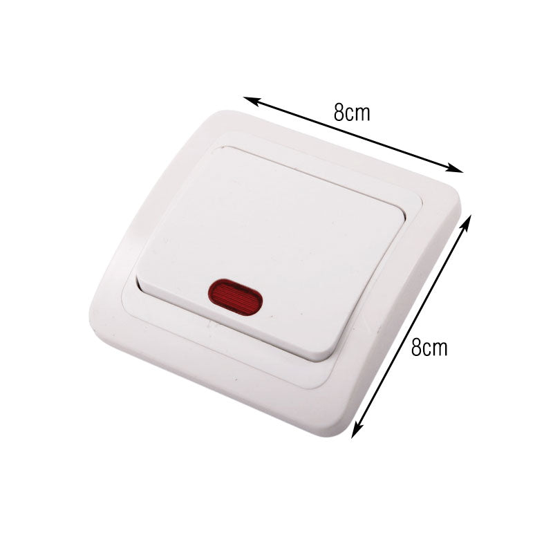 Songrui Διακόπτης λευκός με Λαμπάκι– Wall switch OEM