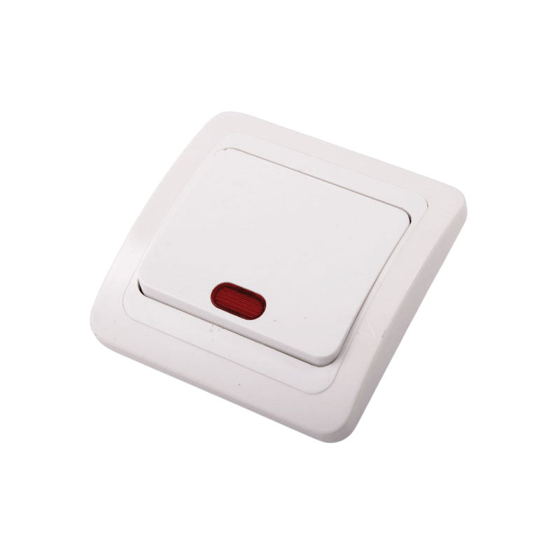 Songrui Διακόπτης λευκός με Λαμπάκι– Wall switch OEM