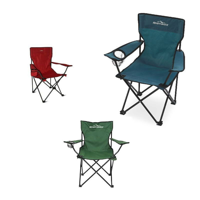 Πτυσσόμενη Καρέκλα με Ποτηροθήκη - Folding Chair - Κόκκινο - Μπλε - Πράσινο OEM