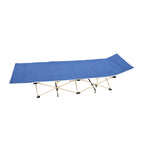 Πτυσσόμενο Κρεβάτι Camping με Τσάντα Μεταφοράς 186cm - Folding Camping Bed with Carry Bag - Γαλάζιο - Πράσινο - Ροζ OEM