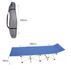 Πτυσσόμενο Κρεβάτι Camping με Τσάντα Μεταφοράς 186cm - Folding Camping Bed with Carry Bag - Γαλάζιο - Πράσινο - Ροζ OEM