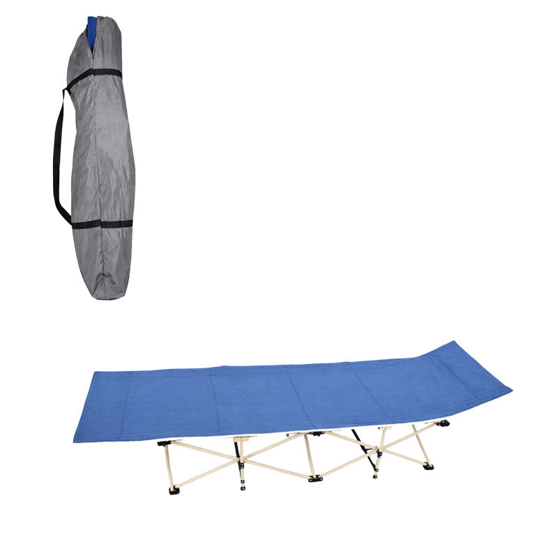 Πτυσσόμενο Κρεβάτι Camping με Τσάντα Μεταφοράς 186cm - Folding Camping Bed with Carry Bag - Γαλάζιο - Πράσινο - Ροζ OEM