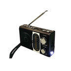 PuXingΕπαναφορτιζόμενο Ραδιόφωνο Bluetooth/Mp3/Usb/TF PX-55BT – Radio - Γκρι - Χρυσό PuXing